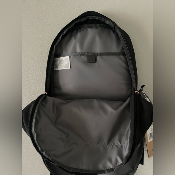 The North Face Jester Luxe Backpack in Black w/ Rose Gold accents - Picture 6 of 6